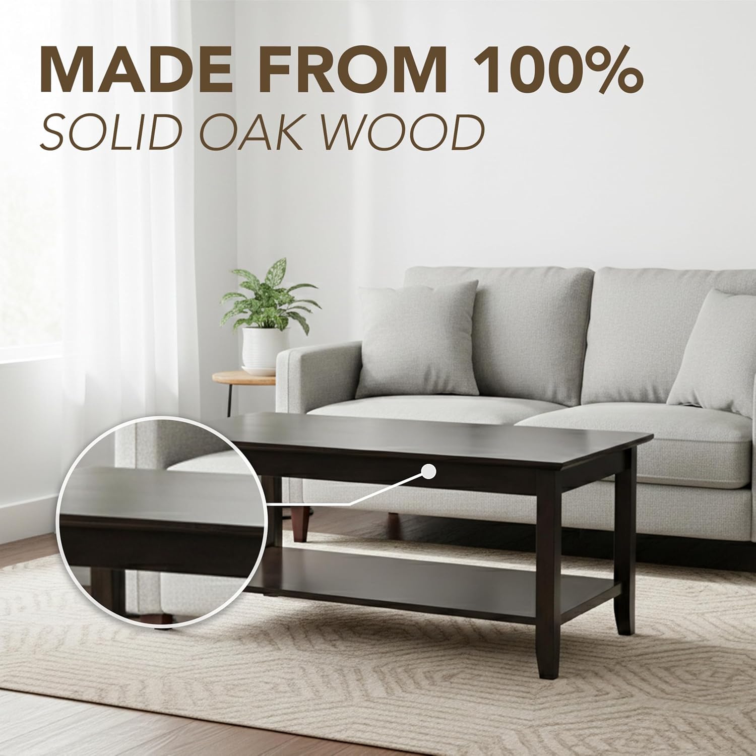Solid Wood Coffee Table